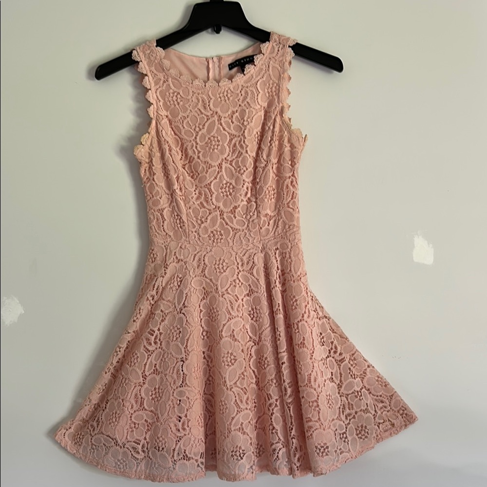 City Studio Pink Fit and Flare Scoop Neck Mini Dress size 0